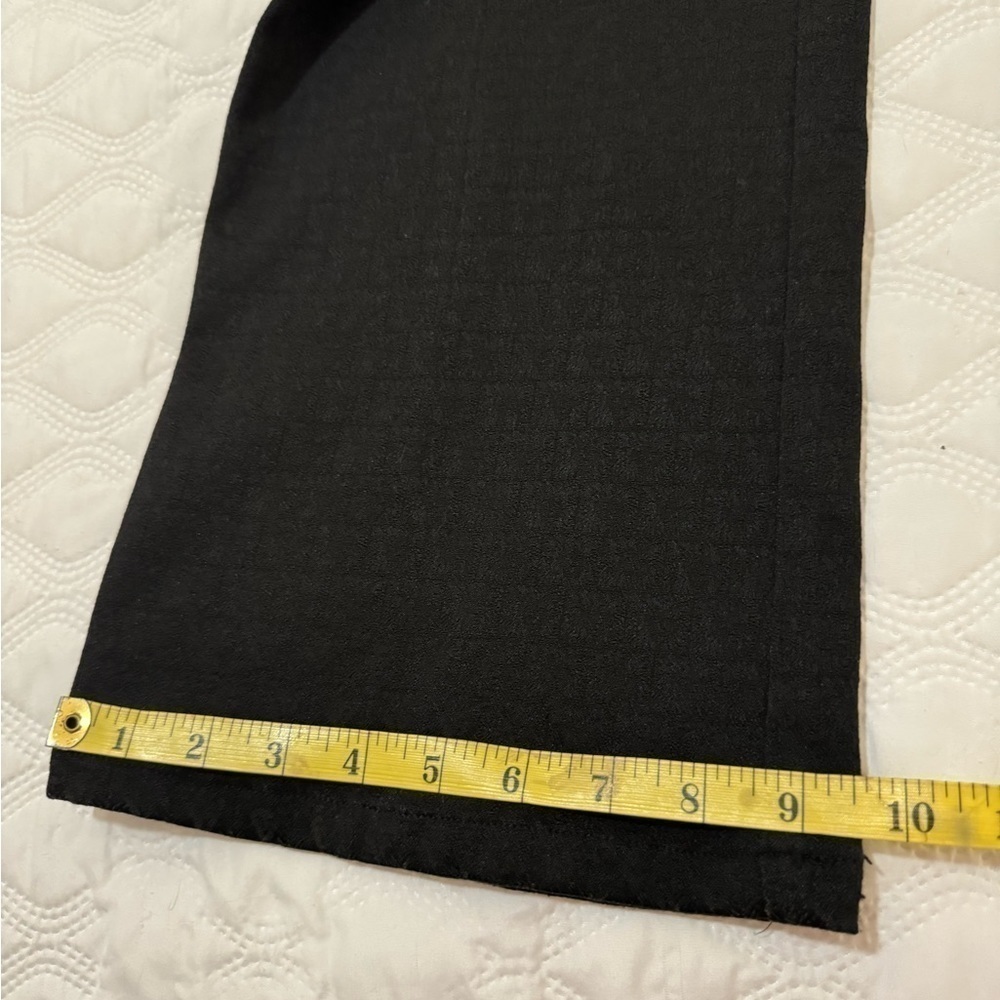 Anne Klein A LINE Size 8 Black Career Pant beautiful design in weave - Picture 6 of 9